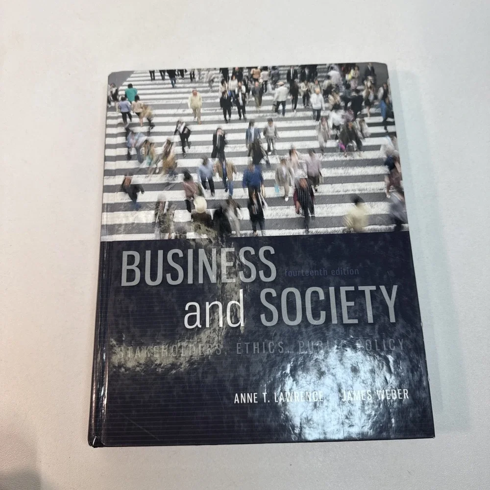 Business and Society : Stakeholders, Ethics, Public Policy by Anne T (hard Cover